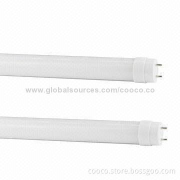 9W T8 LED Warm White Tubes, >110lm/W High-efficiency, 90-degree Rotatable Lamp Base, CE/RoHS Mark